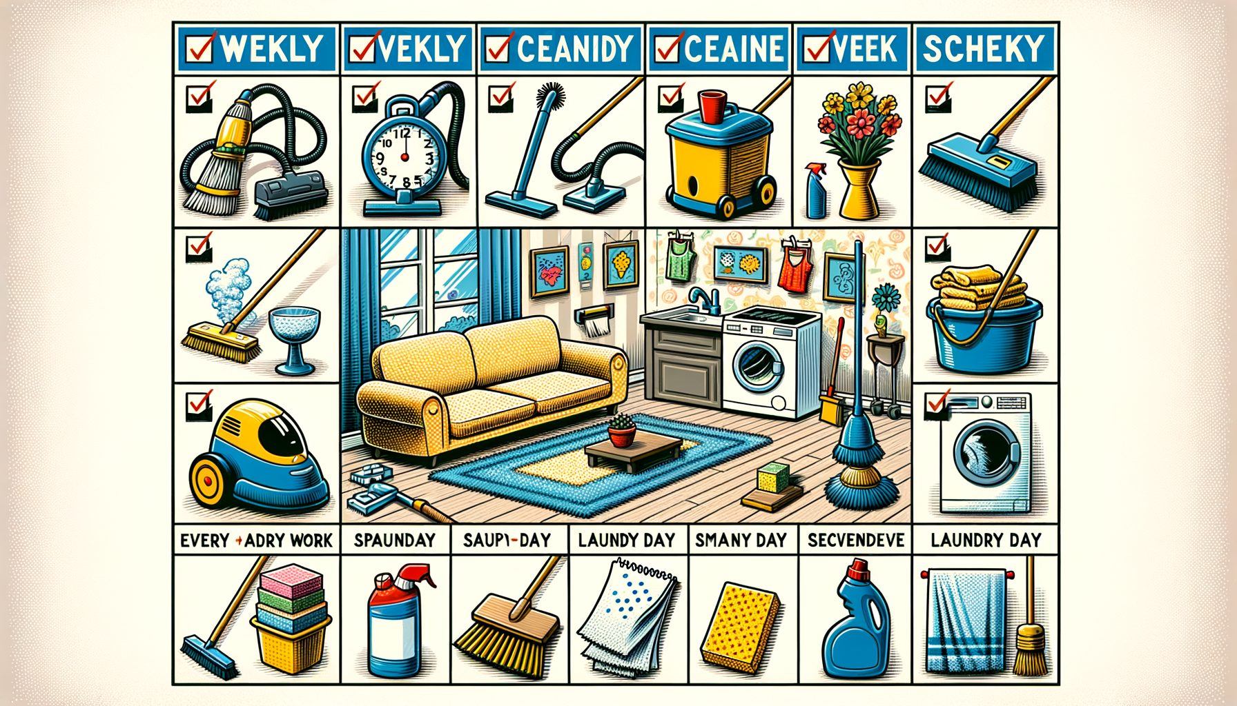 Weekly Cleaning Schedule That Works: Simple Home Checklist